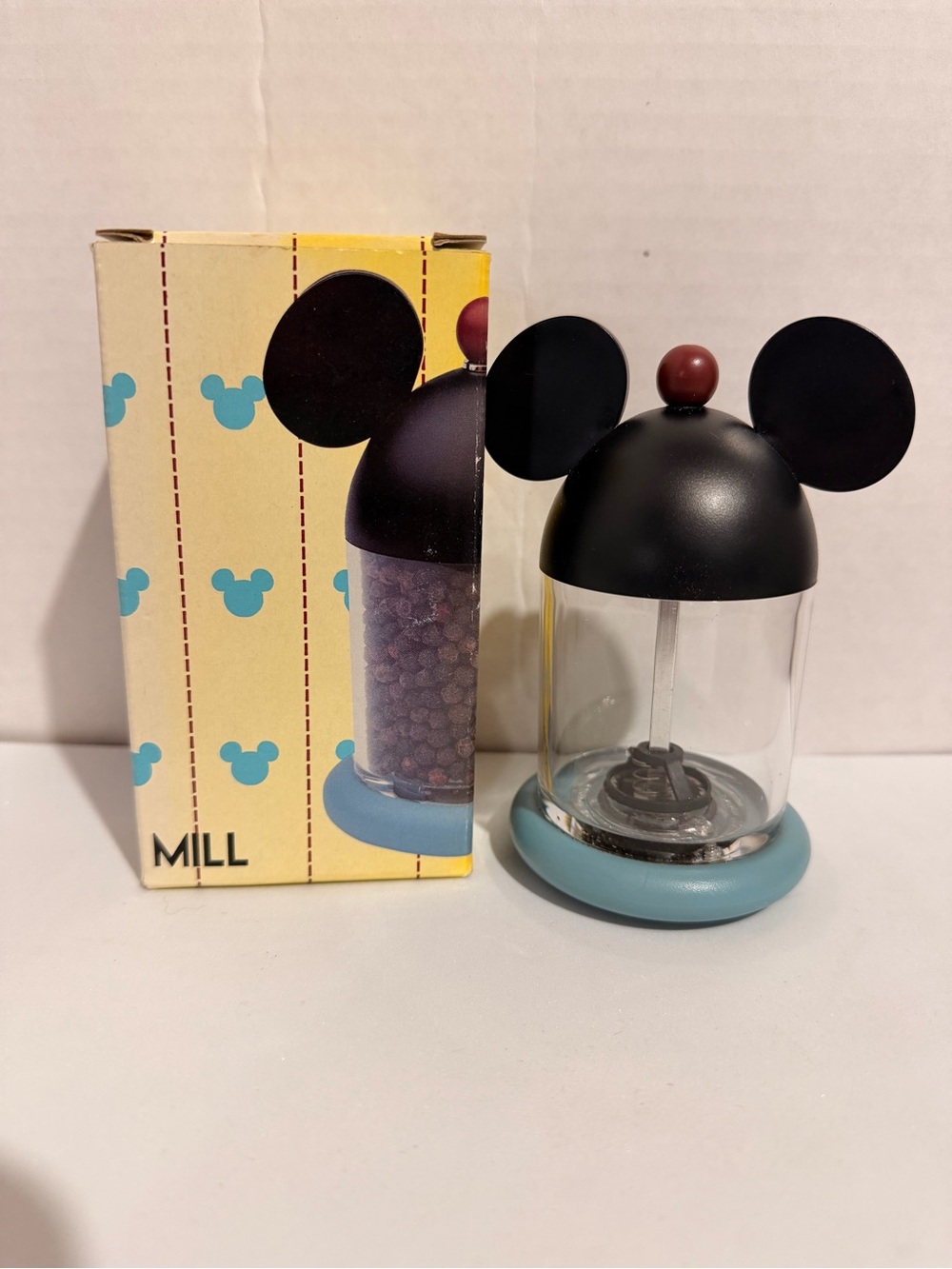 Vintage Disney Mickey Mouse Pepper Mill Michael Graves for Moller Design Gourmet